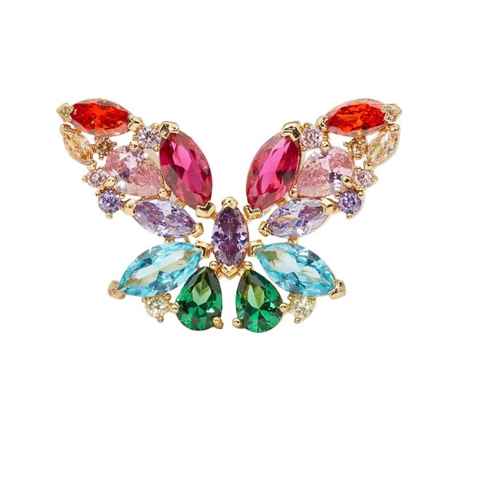 kate spade Social Butterfly Rainbow Cubic Zirconia Stud Earrings (one earring)